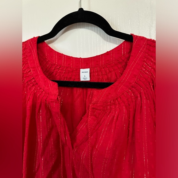 Old Navy Peasant Blouse L - Picture 3 of 7